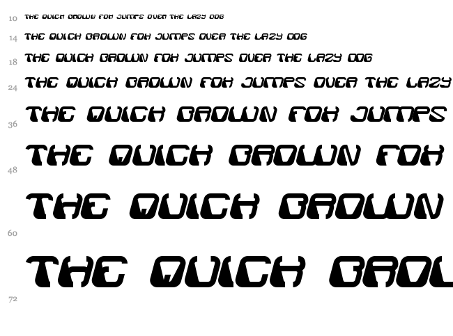 Electro Magnet font waterfall